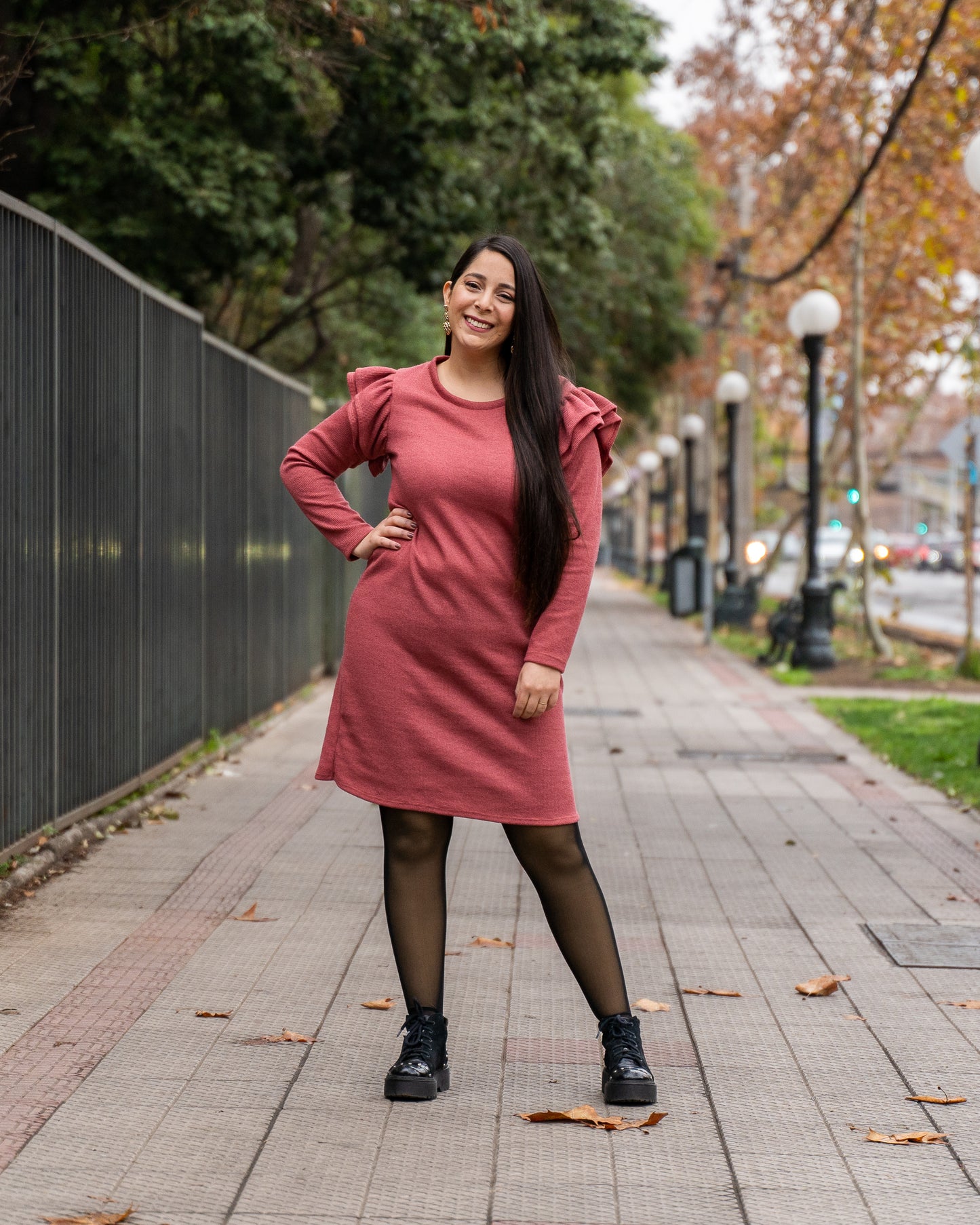 Vestido Coral Lanilla Vuelos