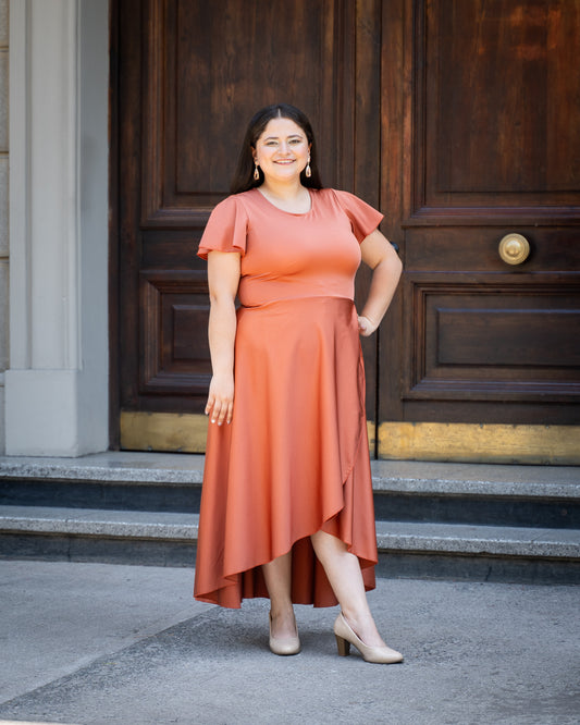 Vestido Rocio Terracota